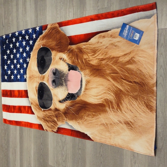 A Red White And Blue American Flag Printed Shirt With Stars And Stripes...